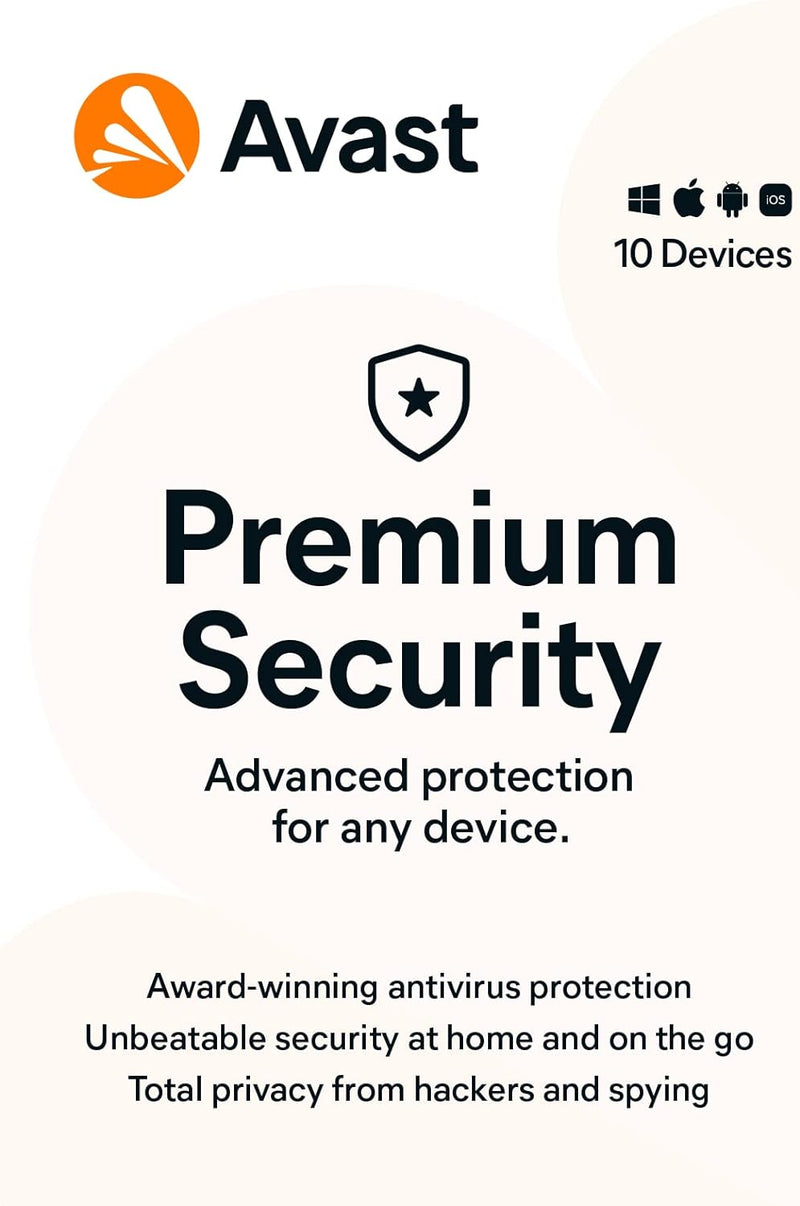 Avast Premium Security 2024, 10 Devices 3 Years - Download Version