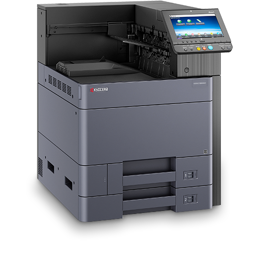 Kyocera ECOSYS P8060cdn 60/55ppm A4 Black & White/Colour, 30/27ppm A3 Black & White/Colour printer, SRA3 capable, 1200 x 1200dpi, duplex, network with 9 inch colour touch display