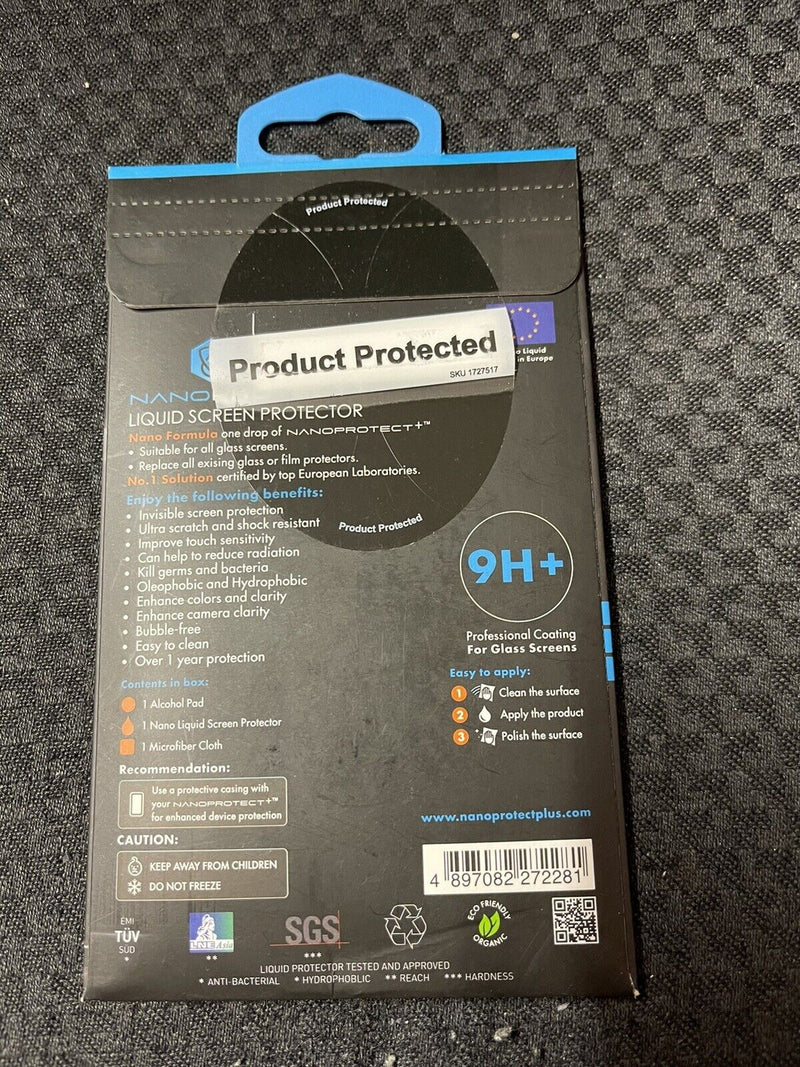 Nanoprotect + Liquid Smartphone and Tablet Scratch Glass Screen Protector