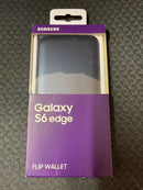Samsung S6 Edge Protective Leather-Effect Flip Folio Wallet Case Cover