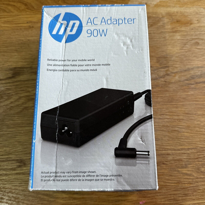 HP Charger 90W Smart AC with UK Plug Laptop Power Adapter