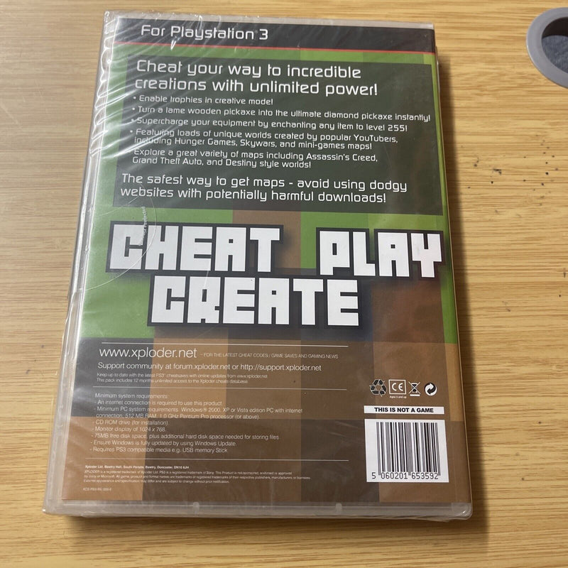 Xploder Special Edition for Minecraft PS3 PlayStation Sealed 