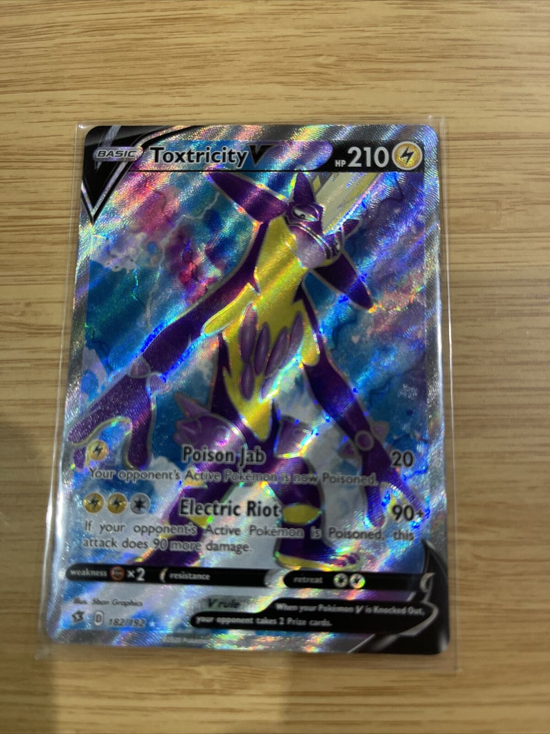 Pokemon Toxtricity V 182/192 SWSH Rebel Clash Full Art