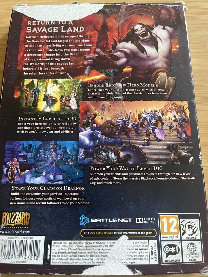 World of Warcraft: Warlords of Draenor Expansion Set (PC) - Blizzard - 2014