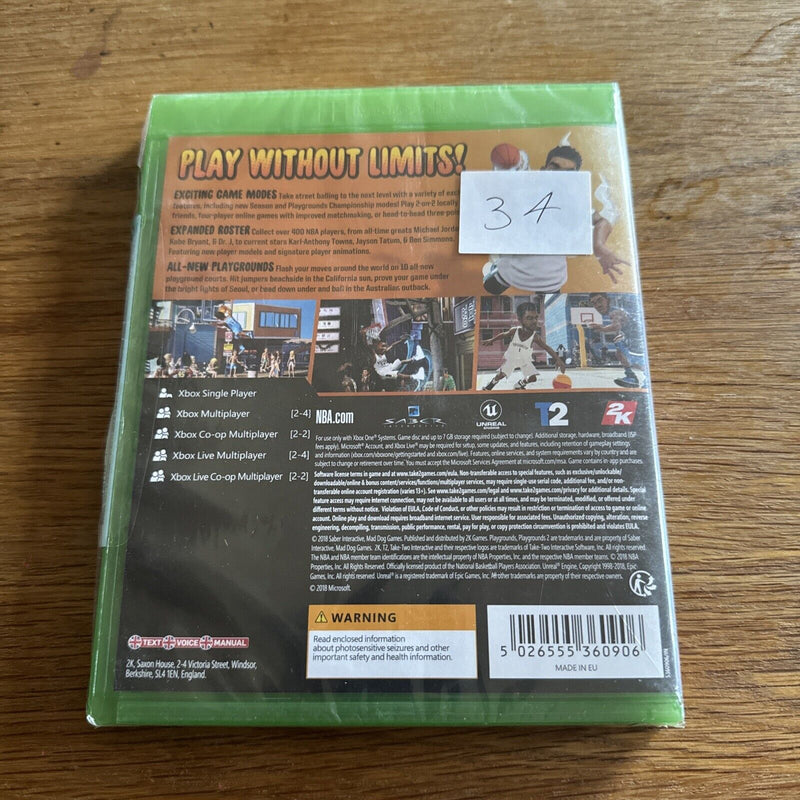 NBA2K Playgrounds 2 Xbox One Basketball Game New & Sealed 