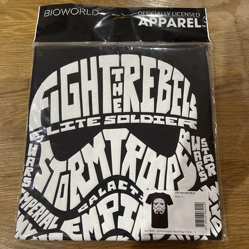 Star Wars Stormtrooper logo Men Half Sleeve T-Shirt Black - Small