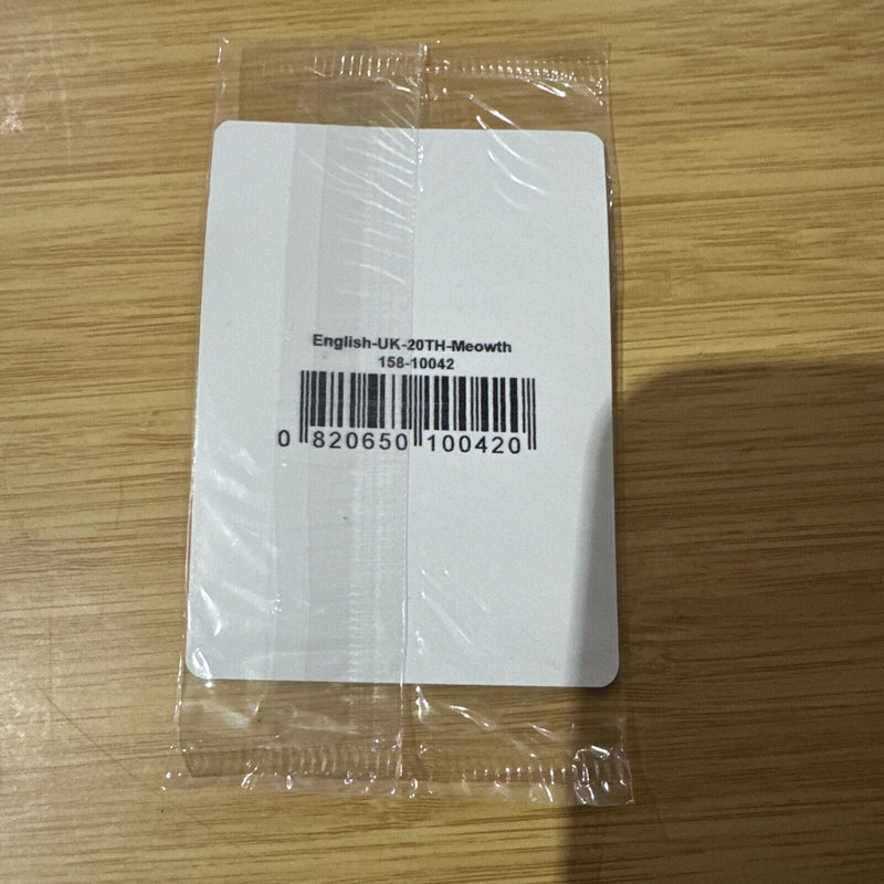 GAME Pokemon Promo Cards - SEALED 20th Anniversary UK Exclusives - Meowth