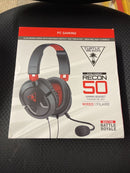Turtle Beach Wired Gaming Headset with Mic, Ear Force Recon 50, Red