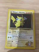 Pokemon Card Lt Surge's Pikachu Gym Heroes 1st Edition 81/132