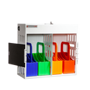 Power Technologies AC-GO-16 16 Bay Secure Charging Cabinet with 4 Carry Out Baskets