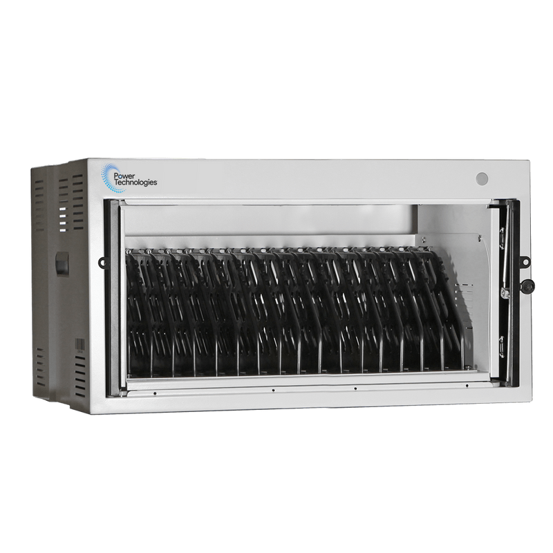 Power Technologies AC-Mini-16, 16 Bay Full-Featured Charging Cabinet (CAB-MIN-B16K-U)