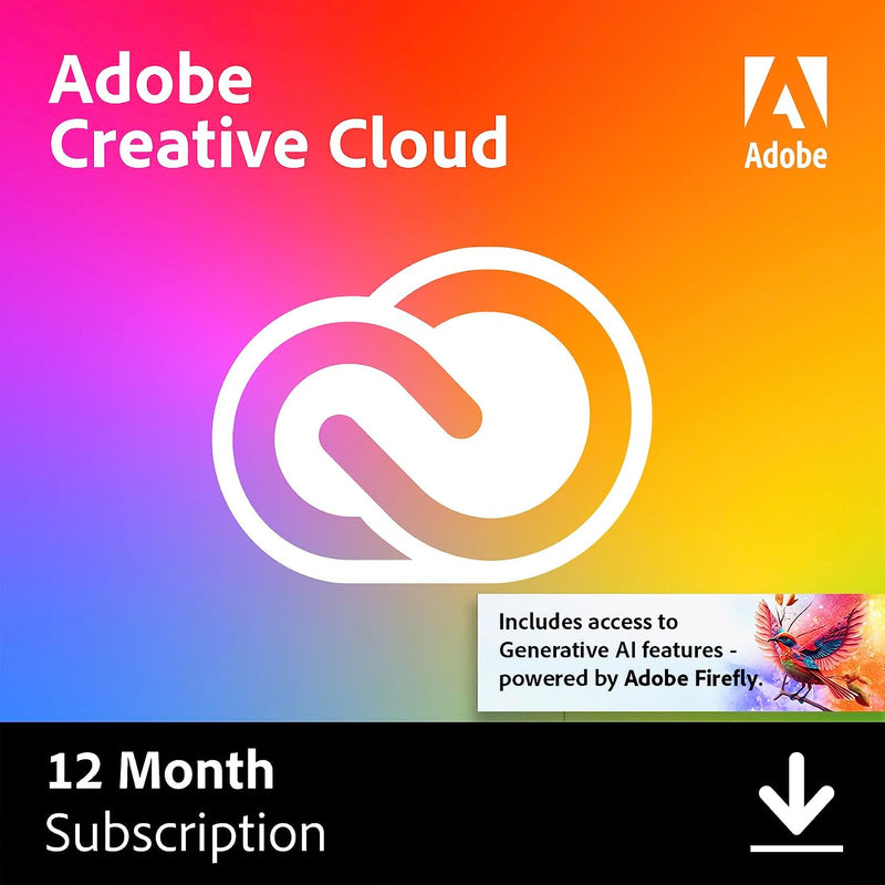 Adobe Creative Cloud All Apps, 12 Month Subscription (PC/MAC)