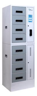 Power Technologies CSC-Locker-8, 8 Bay UV-C Charging Locker with RFID Lock & Contact-less Access (LKR-CSC-B8R-U)