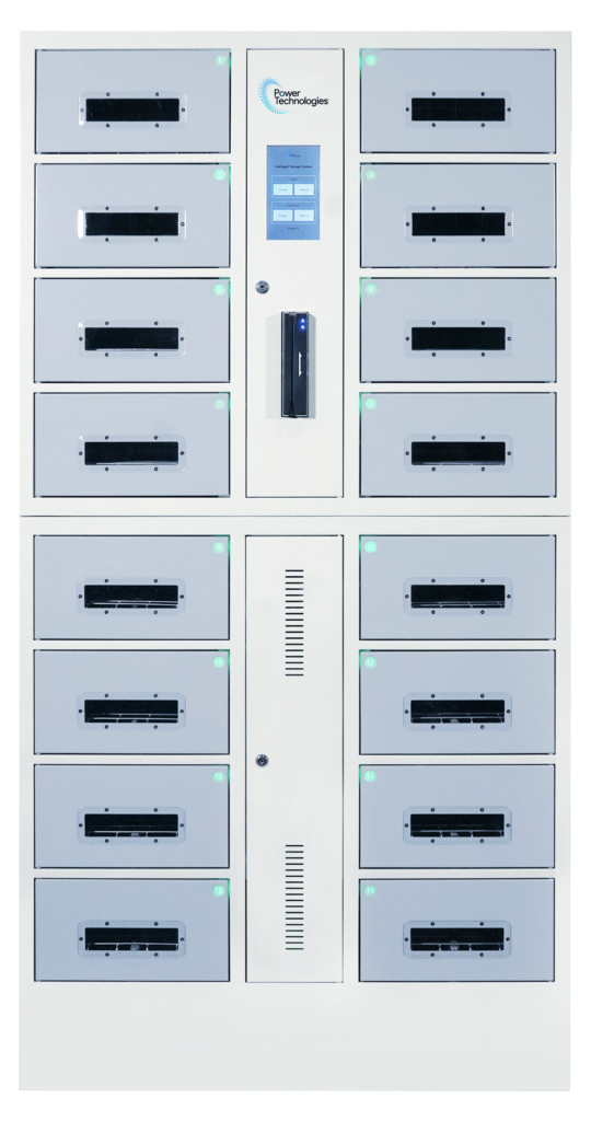 Power Technologies CSC-LOCKER-16 16 Bay UV-C Charging Locker with RFID Lock & Contact-Less Access