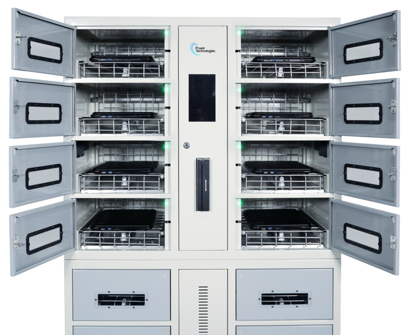 Power Technologies CSC-LOCKER-16 16 Bay UV-C Charging Locker with RFID Lock & Contact-Less Access