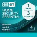 ESET HOME Security Essential, 3 Device, 1 Year - Download Version