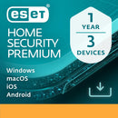 ESET HOME Security Premium, 3 Devices, 1 Year - Download Version