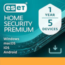 ESET HOME Security Premium, 5 Devices, 1 Year - Download Version