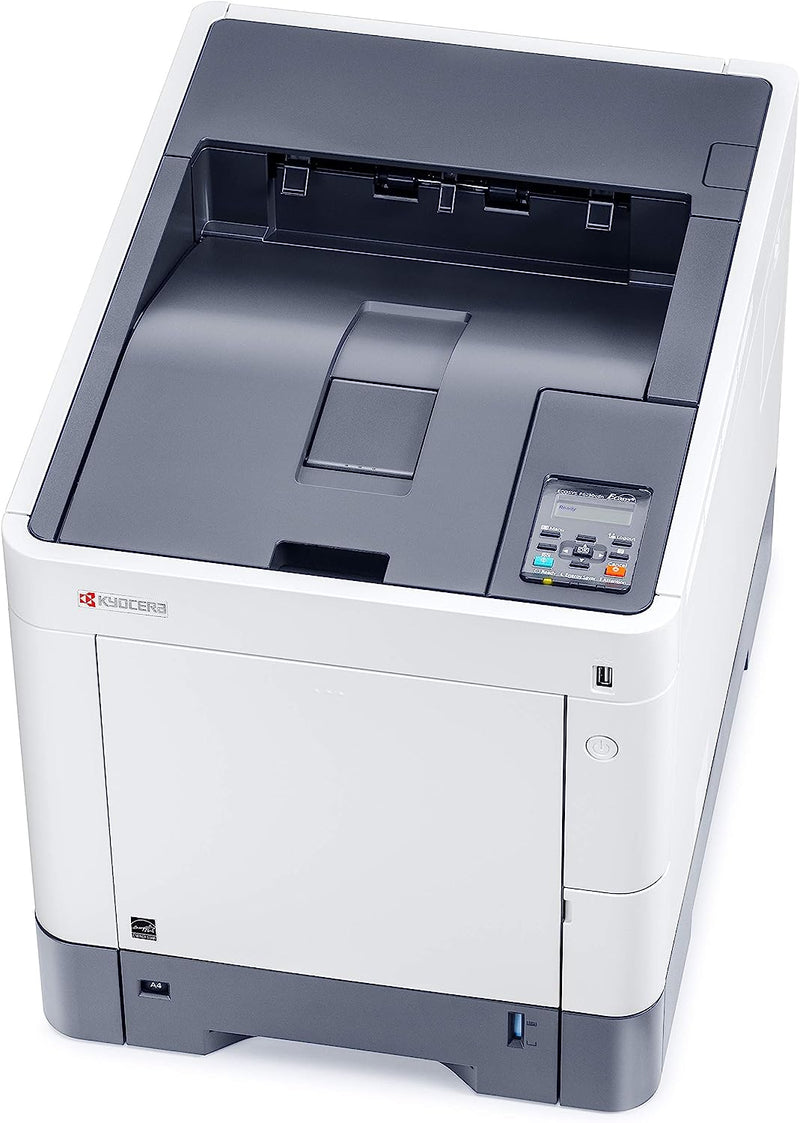 Kyocera ECOSYS P6230CDN 30ppm A4 colour printer, 1GB (1GB Max.), ECOSYS 1200dpi, network & duplex as standard. Paper std 500. Paper max is 2100