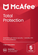 McAfee Total Protection 2024 5 Devices, 2 Year + VPN - Download Version