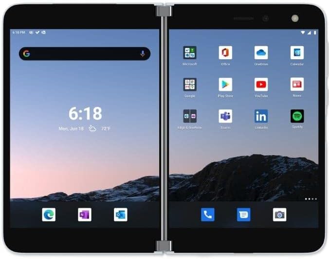 Microsoft Surface Duo Smartphone 6GB 128GB (Dual-Screen) Touch Screen, 1 Year Warranty