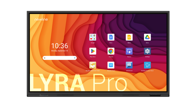 Newline Lyra Pro TT-5523QA 55" Certified Google EDLA  Android 13, 4K, Certified Zero Bonded Touchscreen