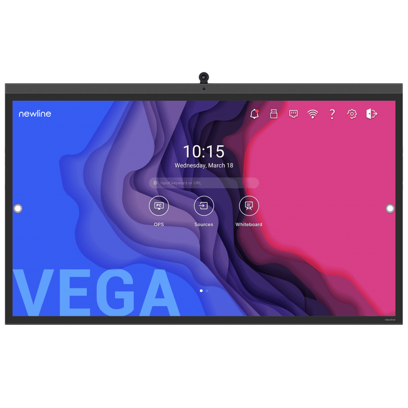 Newline VEGA TT-7522Z Projected Capacitive Touch Panel 75" with Optical Bonding, resolution 4K