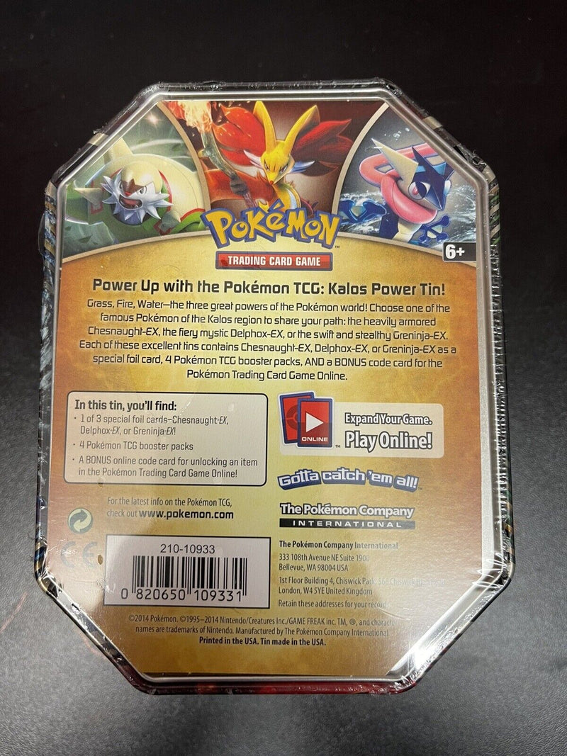 Pokemon Delphox EX Kalos Power Tin