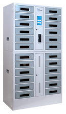 Power Technologies SC-Locker-24, 24 Bay Charging Locker with RFID Lock & Contact-less Access (LKR-SC-B24R-U)