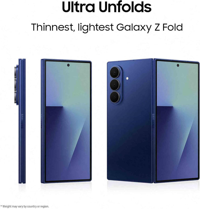 Samsung Galaxy Z Fold7 (256GB) with Galaxy AI - Blue Shadow