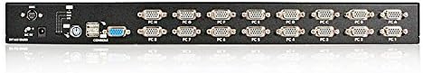 StarTech.com 16-Port (1U) Rack Mount USB PS/2 KVM Switch with OSD