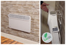 Prem-i-air Slimline, Wall and Floor Mounting Programmable Panel Heater With Silent Operation (EH1556)