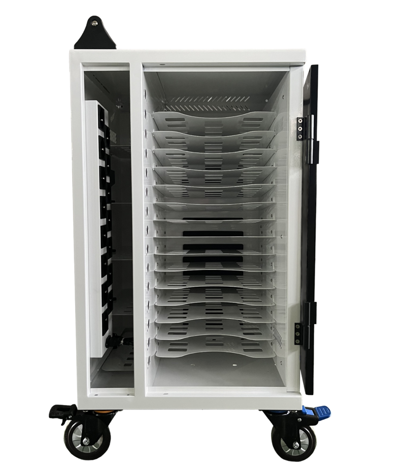 Power Technologies 15 Bay Secure Vertical Basic USB Hub, Charging Cart (CRT-VRT-B15L-U-H65)