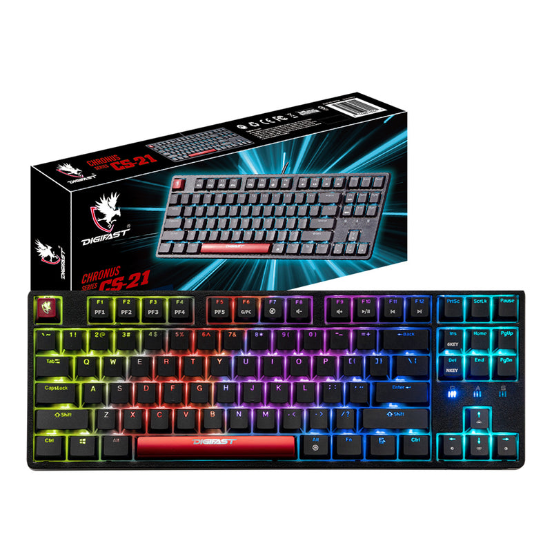 Digifast CS21 TKL Gaming keyboard- Cherry MX Red
