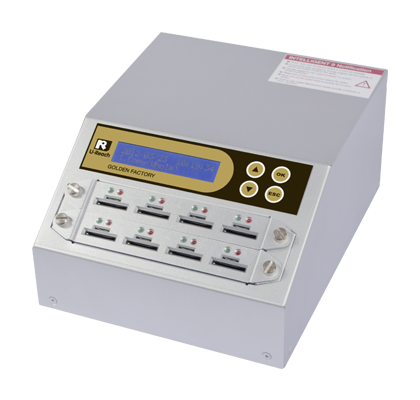 U-Reach 1 to 7 SD/MicroSD Card Duplicator and Sanitiser - Golden Series - SD908G